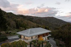 an overhead view of a house with a roof at TheVagar Countryhouse in Belmonte