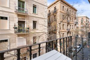 a view from a balcony of buildings at Lodging Apartments Barceloneta Beach Studio 12 in Barcelona