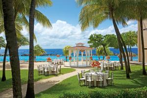 a wedding reception at the beach at the resort at Sunscape Curacao Resort Spa & Casino in Willemstad