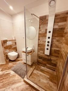 Koupelna v ubytování Apartmány Alexander