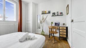 Zdjęcie z galerii obiektu HOMEY COLOC GATSBY - New, parking gratuit, proche gare, Balcons privés, Établissement élégant et moderne w mieście Ville-la-Grand