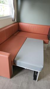 Mobil home les sables d'or的休息区