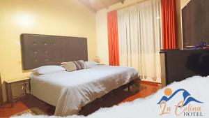 Кровать или кровати в номере La Colina de Riobamba