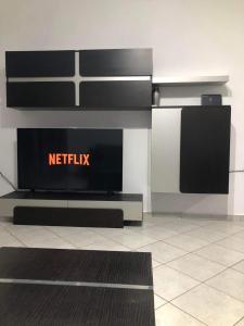 a lobby with a netflix sign on the wall at THESSALONIKI EYOSMOS in Thessaloniki