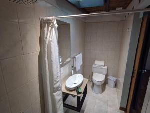 Koupelna v ubytování Posada Cafe La Huerta