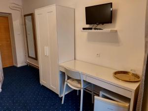 TV a/nebo společenská místnost v ubytování Hotel Jeleň
