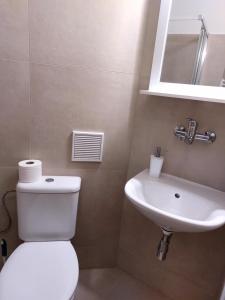 Koupelna v ubytování Hotel Jeleň