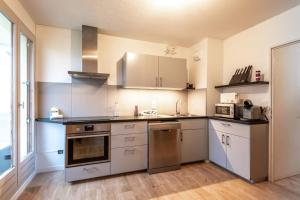 A kitchen or kitchenette at Entre lac furnished flat