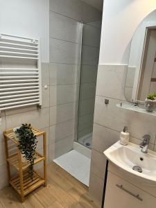 Kúpeľňa v ubytovaní Villa na Dolnej