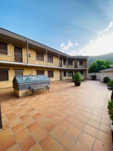 En generel udsigt til bjerge eller udsigt til bjerge taget fra lejligheden