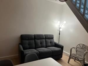 Posezení v ubytování GITE PEI LA VANILLE Duplex Bord de Nature