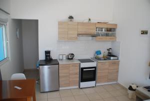 Kuchyň nebo kuchyňský kout v ubytování Soula appartments