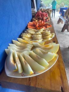 Comida no hotel ou em algum lugar perto