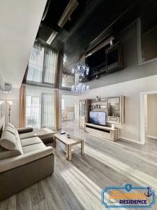 Ruang duduk di Lamera Residence Mamaia Apartments