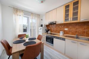 Apartment Kokolo with sea view tesisinde mutfak veya mini mutfak