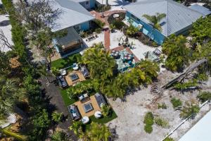 Letecký snímek ubytování Pirates Cove Cottage at Palm View Inn of Sanibel with Bikes