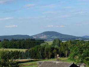 a view of the hills from the farm at Apartment in Leudersdorf Eifel with terrace in Üxheim