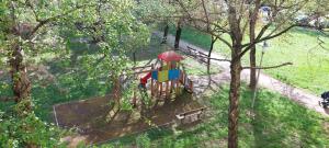 an overhead view of a playground in a park at Zg City suite in Zagreb