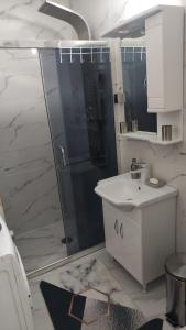Koupelna v ubytování Apartman NINASTA