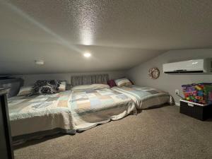 1 dormitorio con 1 cama grande en una habitación en Postcard Picture Views of the Colorado River, 