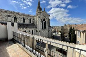 a view from the balcony of a church at Village house Stella in Saint-Cannat