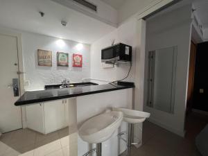Kuchyň nebo kuchyňský kout v ubytování Hotel Privilégio Av Macuco 579 Moema São Paulo