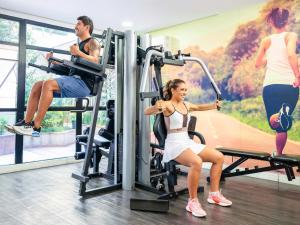Fitness centrum a/nebo fitness zařízení v ubytování Hotel Privilégio Av Macuco 579 Moema São Paulo