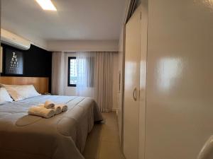 Postel nebo postele na pokoji v ubytování Hotel Privilégio Av Macuco 579 Moema São Paulo