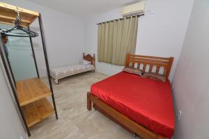 Postel nebo postele na pokoji v ubytování Casa de aluguel para temporada em Caldas Novas + 30 fotografií