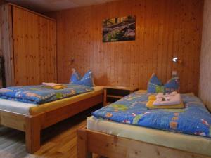 Katil atau katil-katil dalam bilik di "Hochstein" Modern retreat