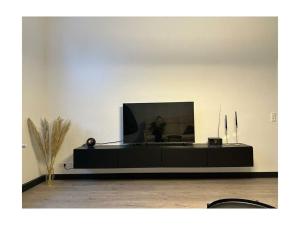 En tv och/eller ett underhållningssystem på Family apartment at Pfaffenteich