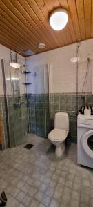 Koupelna v ubytování Apartment with sauna, Kilo station 500m