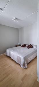 Postel nebo postele na pokoji v ubytování Apartment with sauna, Kilo station 500m