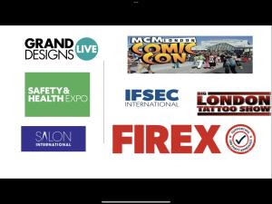een groep verschillende logo's op een scherm bij Luxurious Soft Water Air Conditioning TV BITCOIN in Londen