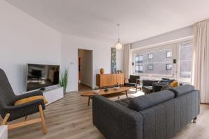 Χώρος καθιστικού στο Huswell - Corner apartment with spectacular sea view