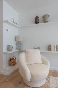 Istumisnurk majutusasutuses Huswell - High end apartment nearby the beach in Knokke with parking