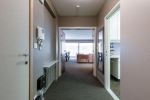 Кровать или кровати в номере Huswell - Cosy apartment with sea view