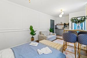 Kuchyň nebo kuchyňský kout v ubytování Art Hotel Vienna