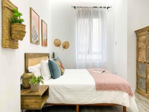 Postel nebo postele na pokoji v ubytování Estiloso apartamento en el centro de Alicante