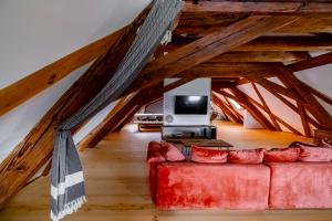 TV o dispositivi per l'intrattenimento presso Kníže Ferdinand Apartments