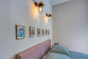Postel nebo postele na pokoji v ubytování Mali Brlog