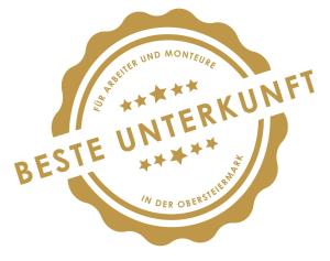 Vottorð, verðlaun, skilti eða annað skjal til sýnis á Workers Castle Apartments für die besten Monteure