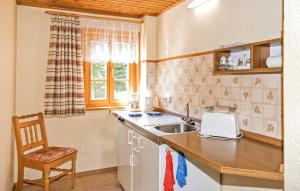 Η κουζίνα ή μικρή κουζίνα στο Ferienwohnung Neuhausen