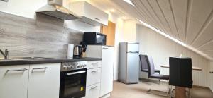 Kuchyň nebo kuchyňský kout v ubytování Apartment Sson