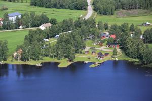 Letecký snímek ubytování Tastulan Lomakylä