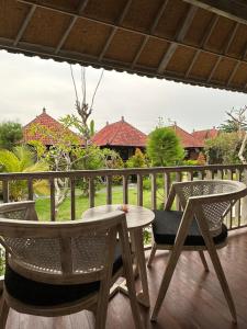 Balkón nebo terasa v ubytování The Niti Hut's Lembongan