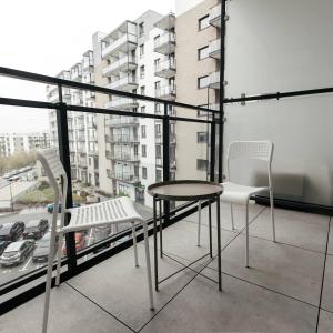Balcó o terrassa a Warszawa comfort Apartaments Wiktoryn