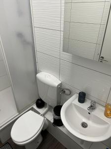 Koupelna v ubytování Apartments im Herzen von Velbert