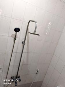 a shower with a shower head in a bathroom at A 4G LODGE in Mugumu