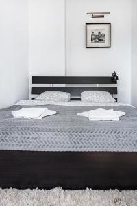 Posteľ alebo postele v izbe v ubytovaní Stylowy apartament w najlepszej lokalizacji